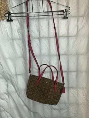Designer inspired Crossbody with Pink Trim PLEASE READ DESCRIPTION